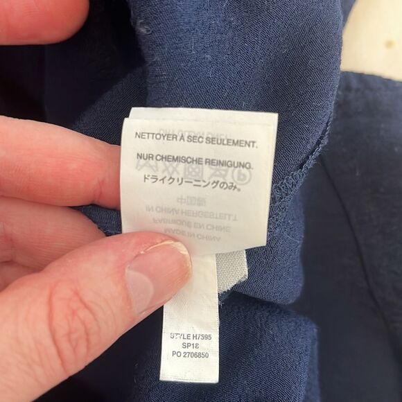 J.Crew Lightweight Viscose sleeveless dress in navy, size M - Picture 9 of 10